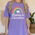 Masters Degree In Education Graduation Matching Graduate Women's Comfort Colors T-Shirt Violet