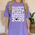 Masters Degree Graduation 2025 Christian MSW MPH MBA Women's Comfort Colors T-Shirt Violet