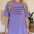 Master's Degree Graduation Graduate Women's Comfort Colors T-Shirt Violet