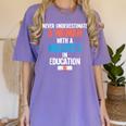 Masters In Education Degree Graduation Women MeD Women's Comfort Colors T-Shirt Violet