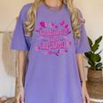 Masters Graduation Educated Latina Chingona Con Diploma Women's Comfort Colors T-Shirt Violet