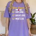 Masters Graduation Goal Digger Mastered It Women's Comfort Colors T-Shirt Violet