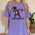 Masters Graduation Mastered It Dabbing Man Tee Women's Comfort Colors T-Shirt Violet