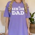 Matching Family Highschool Graduation 2024 Senior Dad Women's Comfort Colors T-Shirt Violet