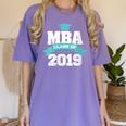 MBA Class Of 2019 Graduate Business School Graduation Women's Comfort Colors T-Shirt Violet