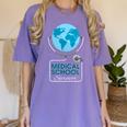 Medical School Survivor Med Graduation Women's Comfort Colors T-Shirt Violet