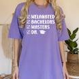 MELANATED BACHELORS MASTERS DR Doctor Graduation Women's Comfort Colors T-Shirt Violet