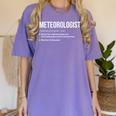Meteorology Graduation Weather Expert Women's Comfort Colors T-Shirt Violet