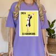 Mexican For Graduation La Graduada 2024 Women's Comfort Colors T-Shirt Violet