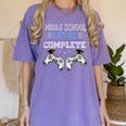 Middle School Level Complete Gaming Class Of 2022 Graduation Women's Comfort Colors T-Shirt Violet