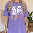 Mission Graduation Accomplished For Class Of 2025 Women's Comfort Colors T-Shirt Violet