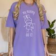 My Mommy Did It Nurse Graduation Son Daughter Christmas Women's Comfort Colors T-Shirt Violet