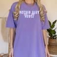 Mother Baby Nurse Postpartum Mom Nursing Graduation Women's Comfort Colors T-Shirt Violet