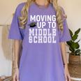 Moving Up To Middle School Elementary School Graduation Women's Comfort Colors T-Shirt Violet