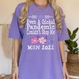 MSN Masters Science In Nursing Nurse Graduation 2022 Women's Comfort Colors T-Shirt Violet