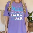 Music Major Student Pun Graduation Women's Comfort Colors T-Shirt Violet