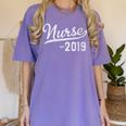 New RN Nurse Graduation 2019 Women's Comfort Colors T-Shirt Violet