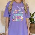 Next Stop 2nd Grade 1st First Grade Graduation Last Day Women's Comfort Colors T-Shirt Violet