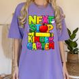 Next Stop Kindergarten Preschool Graduation 2023 Boys Girls Women's Comfort Colors T-Shirt Violet