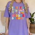 Next Stop Middle School Elementary School Graduation 2025 Women's Comfort Colors T-Shirt Violet