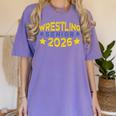 Night Wrestling Senior 2026 Graduation Women's Comfort Colors T-Shirt Violet