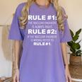 Nuclear Engineer Is Always Right Funny Graduation Graduate Women's Comfort Colors T-Shirt Violet