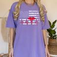 Nurse 2018 American Flag Tee Nursing School Graduation Women's Comfort Colors T-Shirt Violet