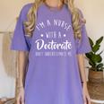 Nurse DNP PhD Doctorate Graduation Women Women's Comfort Colors T-Shirt Violet