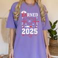 Nurse Earned It 2025 Nurse Graduation RN LPN Class Of 2025 Women's Comfort Colors T-Shirt Violet