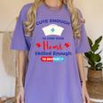Nurse Tshirt Graduation Nursing School Birthday Women's Comfort Colors T-Shirt Violet