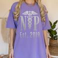 Nurse Practitioner Graduation Caduceus NP Degree 2019 Women's Comfort Colors T-Shirt Violet