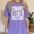 Nurse The Straight Outta NCLEX Graduation RN Gift Tshirt Women's Comfort Colors T-Shirt Violet
