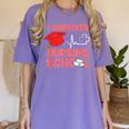 Nurse Survived Nursing School Graduation Women's Comfort Colors T-Shirt Violet