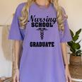 Nursing School Graduate Nurse Graduation Medical T-Shirt Women's Comfort Colors T-Shirt Violet