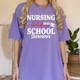Nursing School Survivor 2025 RN ER Graduation Nurse Grad Women's Comfort Colors T-Shirt Violet