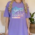 Nursing Student Art Men Women NICU Graduation Future Nurse Women's Comfort Colors T-Shirt Violet