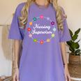 Nursing Supervisor Nurse Saying Graduation Proud Nurse Love Women's Comfort Colors T-Shirt Violet