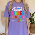 I Officially Graduated Kindergarten Graduation 2024 Women's Comfort Colors T-Shirt Violet