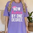 One Degree Hotter Class Of 2018 Graduation T-Shirt Women's Comfort Colors T-Shirt Violet