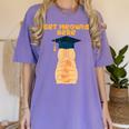 Orange Tabby Cat Graduation Distressed Shirt For Grads For Men Women Girls Kids Women's Comfort Colors T-Shirt Violet