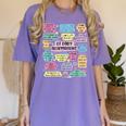 OT Daily Affirmations Occupational Therapy Month Graduation Women's Comfort Colors T-Shirt Violet