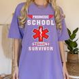 Paramedic School Graduation Shirt Survivor Women's Comfort Colors T-Shirt Violet