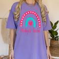 Pathologists' Assistant Graduation 2023 Boho Rainbow Women's Comfort Colors T-Shirt Violet