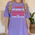 I Paused My Game To Graduate Graduation Women's Comfort Colors T-Shirt Violet