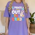 Peace Out 5th Grade Fifth Grade Graduation T-Shirt Women's Comfort Colors T-Shirt Violet