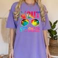 Peace Out 5th Grade Tie Dye Graduation Last Day Of School Women's Comfort Colors T-Shirt Violet