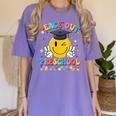 Peace Out Preschool Graduation Last Day Teachers Boys Girls Women's Comfort Colors T-Shirt Violet