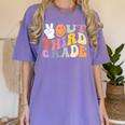 Peace Out Third 3rd Grade Graduation Graduate Class Of 2025 Women's Comfort Colors T-Shirt Violet