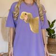 Peking Duck Peeking Chef Graduation Farm Duck Lover Women's Comfort Colors T-Shirt Violet