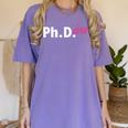 Ph Diva Women Dissertation Doctoral Degree Graduation PhD Women's Comfort Colors T-Shirt Violet